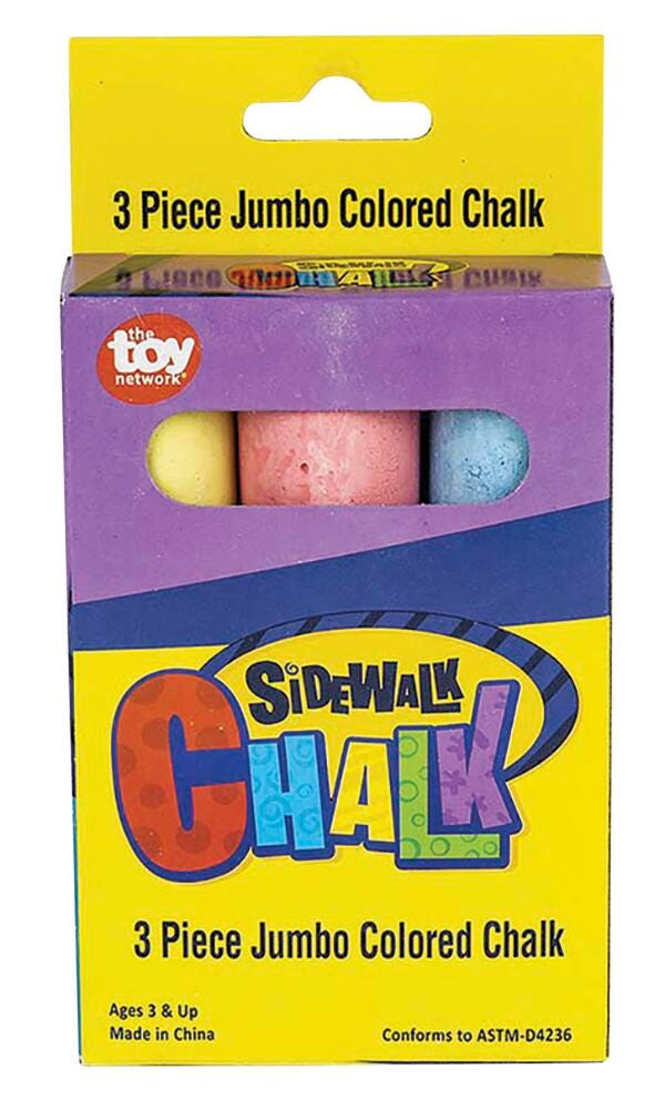 Jumbo Sidewalk Chalk, Pack of 3 2120279